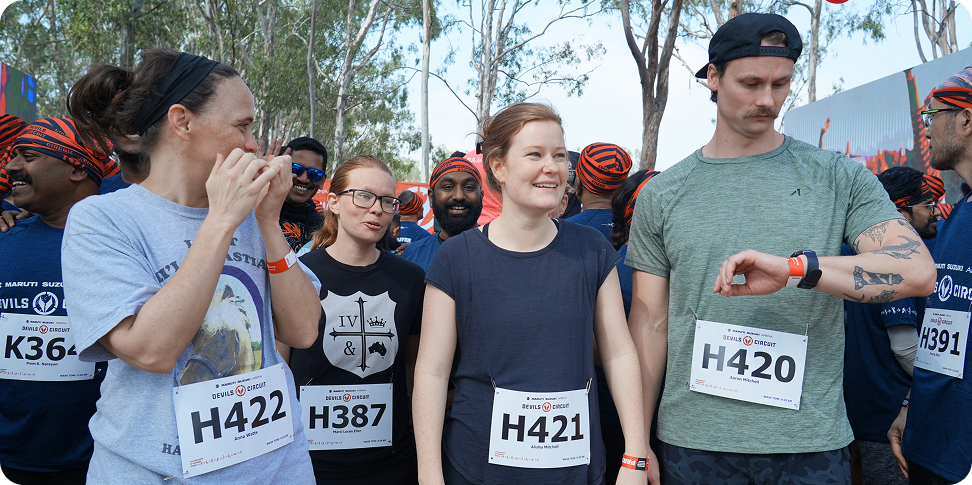 Volunteers at Devils Circuit